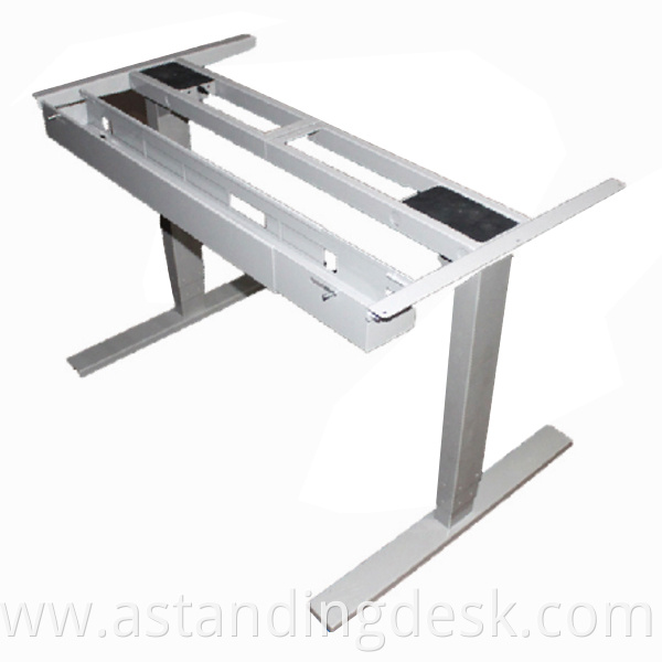 Manufacturer Supplier Office Furniture Dual Motor Three Stages Adjustable Height Sit Stand Up Desk